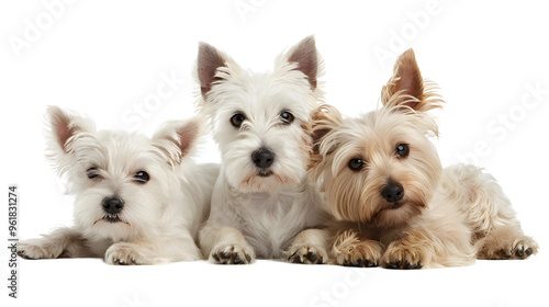 Adorable White Highland Terrier Portrait: Graceful Sitting Pose for Pet Lovers and Animal Enthusiasts