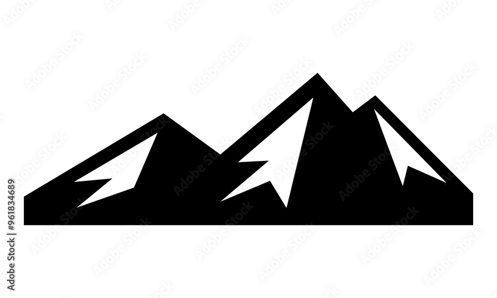 nature mountain silhouette vector nature mountain silhouette vector