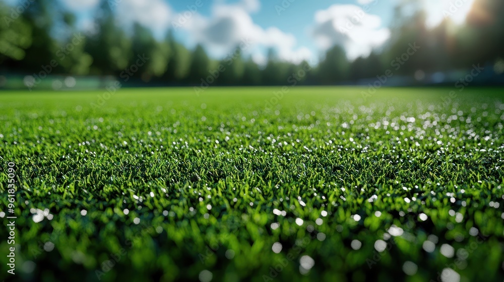 Close-Up View of Lush Green Grass