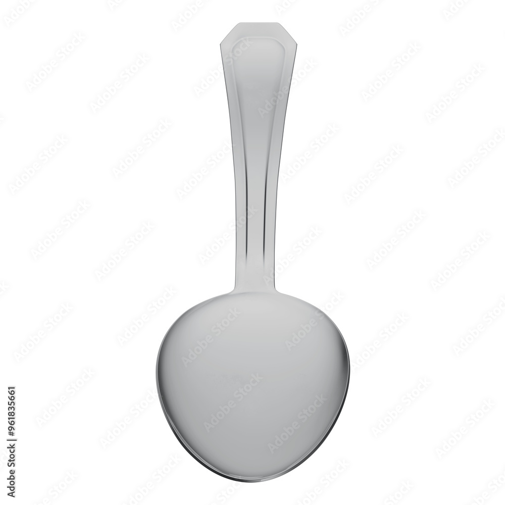 3D Rendered Stainless Steel Table Spoon with Transparent Background 3D Rendered Stainless Steel Table Spoon with Transparent Background