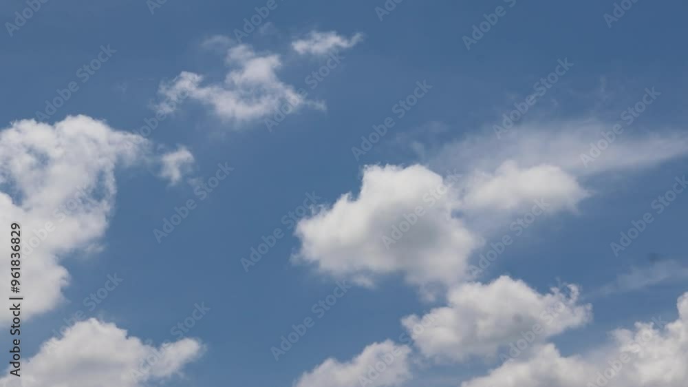 timelapse of beautiful blue sky with clouds on bright sunny day for abstract background timelapse of beautiful blue sky with clouds on bright sunny day for abstract background