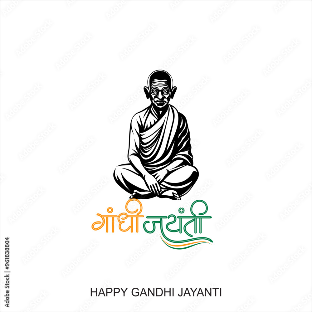 Gandhi Jayanti is an event celebrated in India to mark the birth anniversary of Mahatma Gandhi, vector design Gandhi Jayanti is an event celebrated in India to mark the birth anniversary of Mahatma Gandhi, vector design