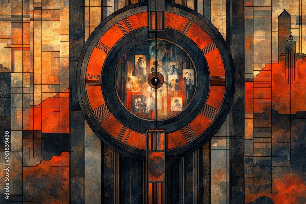 Obraz premium Pendulum of Memories, Pendulum clock