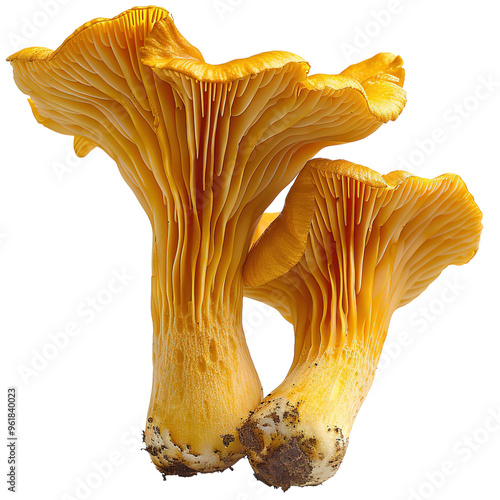 Obraz na płótnie mushrooms isolated on white background w salonie