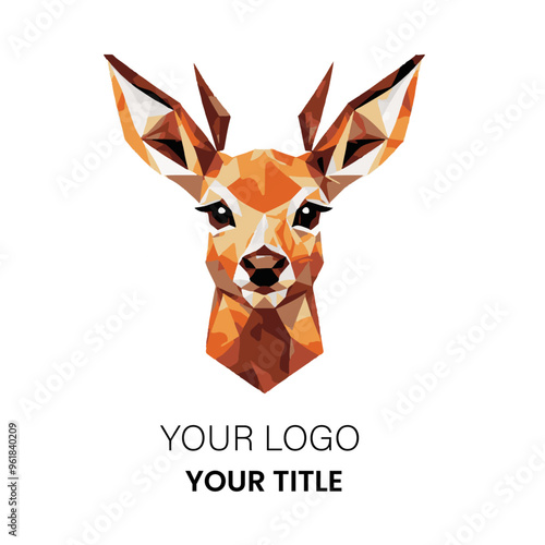 Logo Bambi Polygon Style