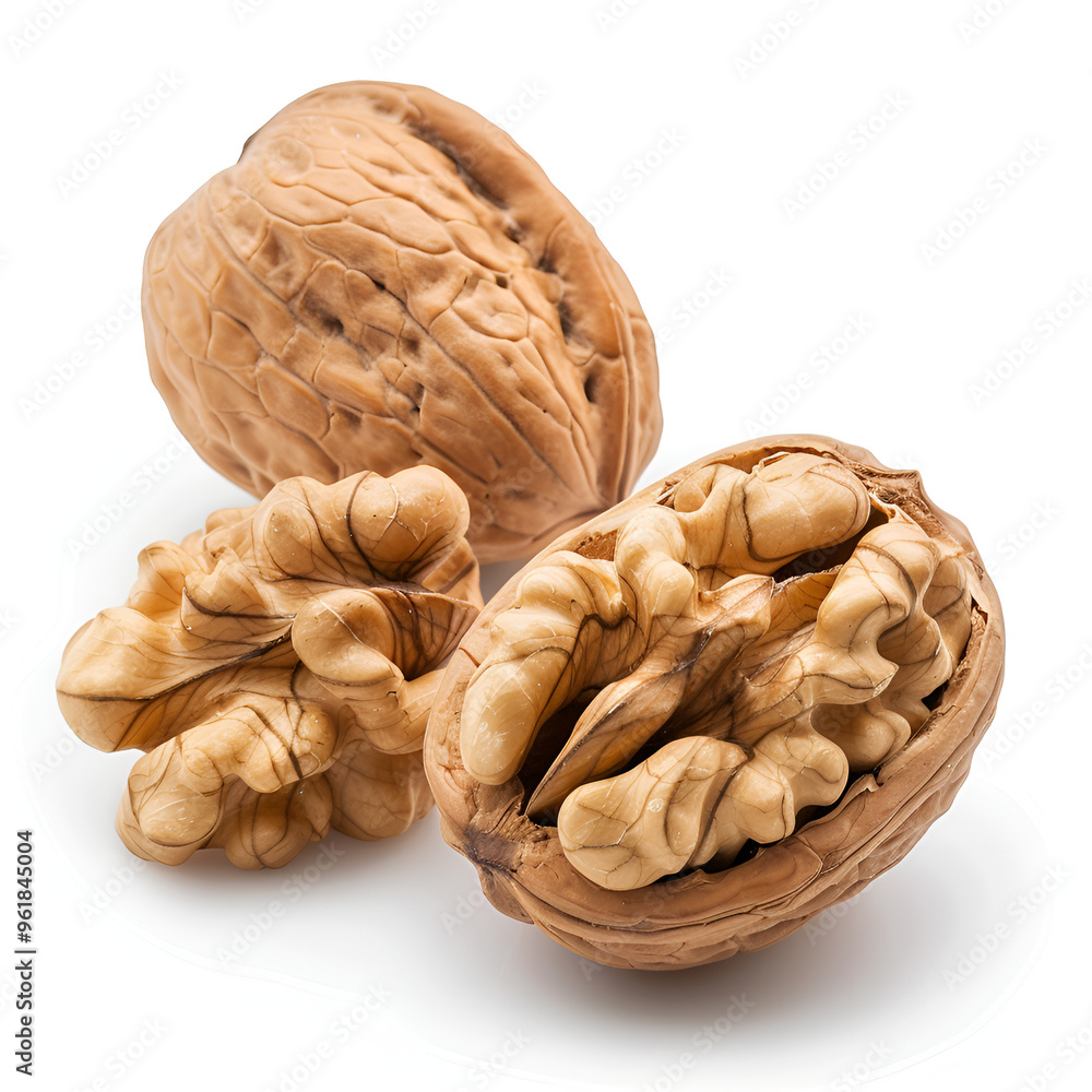 walnut on transparent background, Generative AI walnut on transparent background, Generative AI