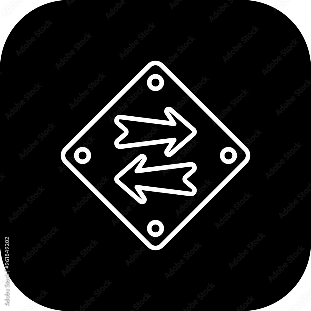 Opposite Arrow Vector Icon Design Opposite Arrow Vector Icon Design