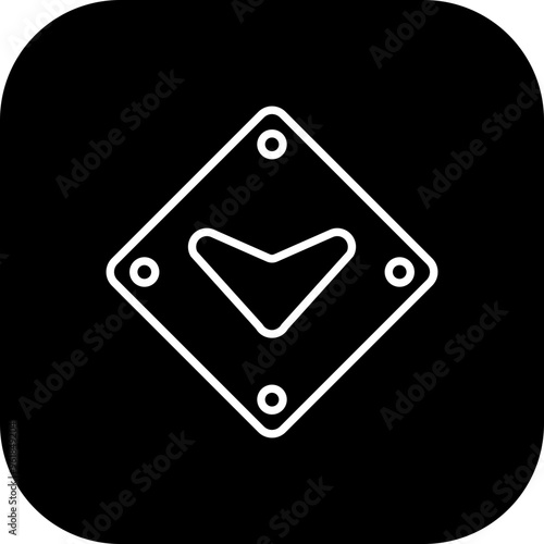 Down Chevron Vector Icon Design