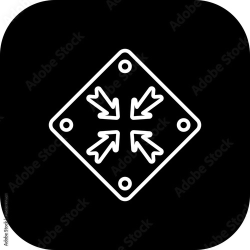 Shrink Vector Icon Design