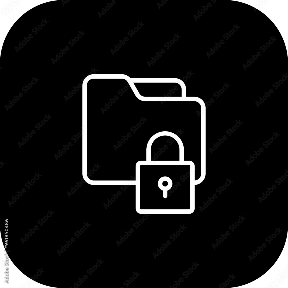 Folder Lock Vector Icon Design Folder Lock Vector Icon Design