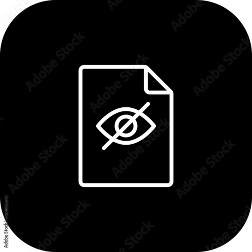 Hidden File Vector Icon Design