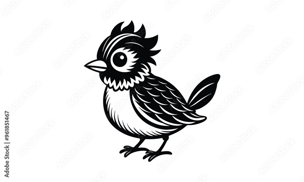 black and White bird silhouette vector style black and White bird silhouette vector style