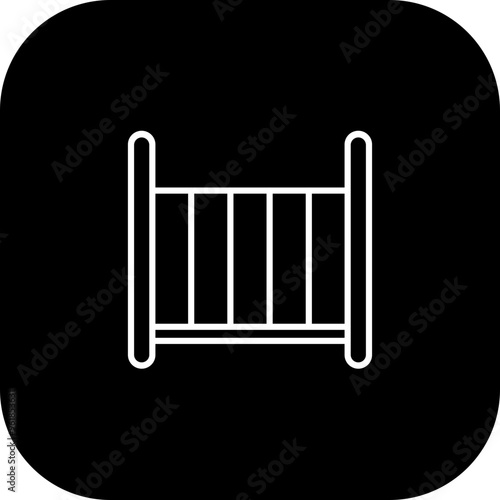 Crib Vector Icon Design