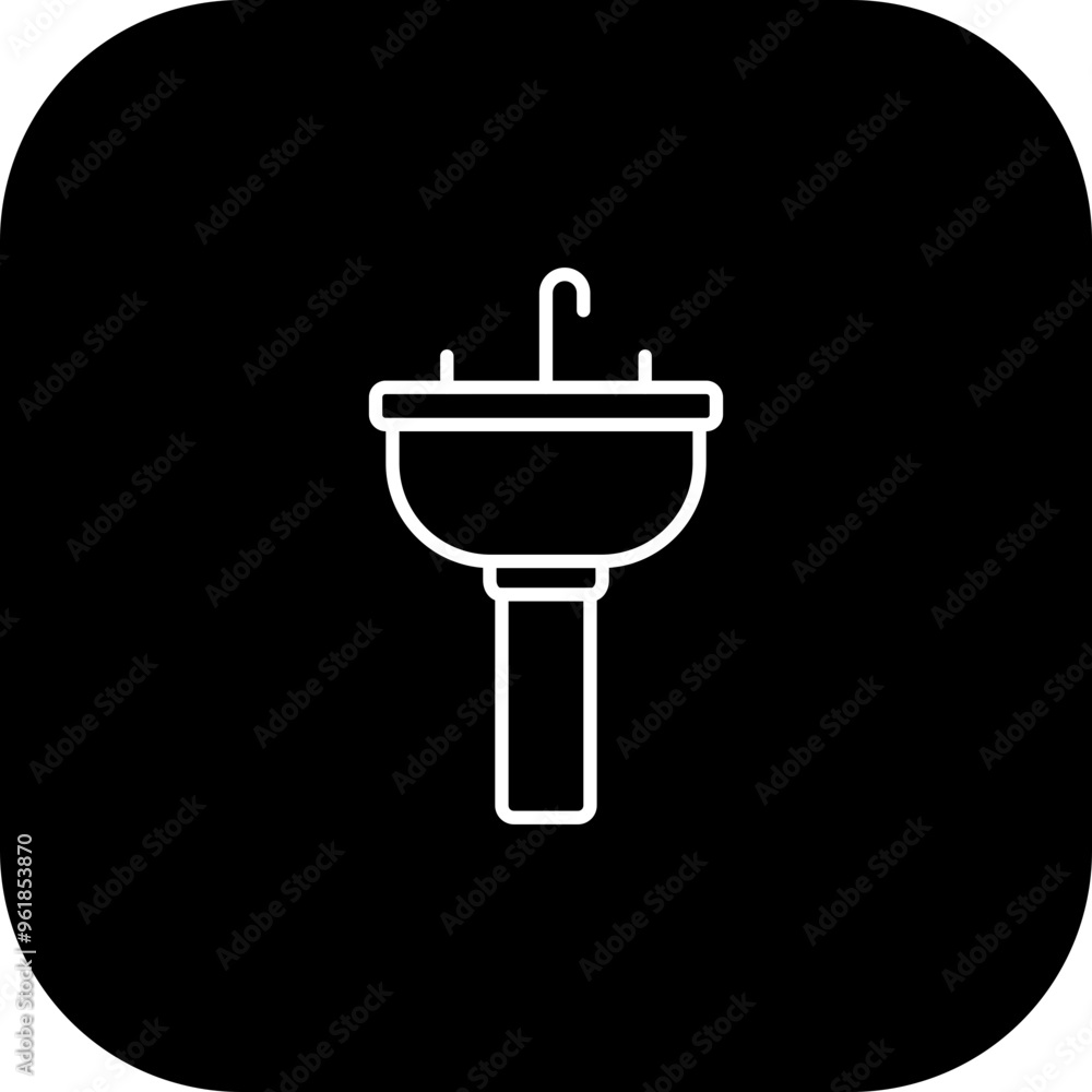 Sink Vector Icon Design Sink Vector Icon Design