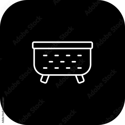 Tub Vector Icon Design