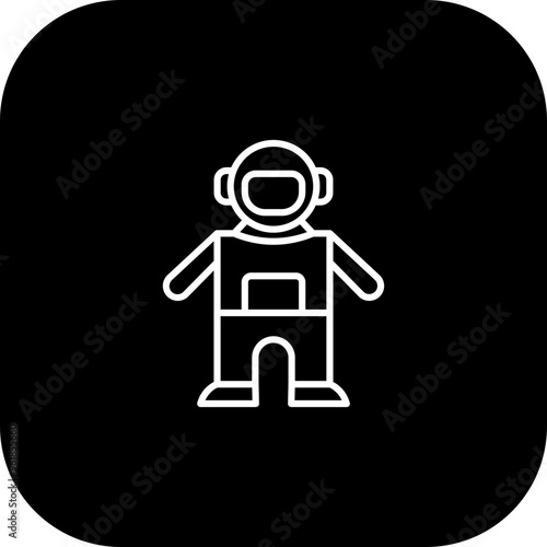 Space Suit Vector Icon Design