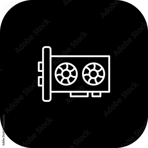 Graphic Card Vector Icon Design