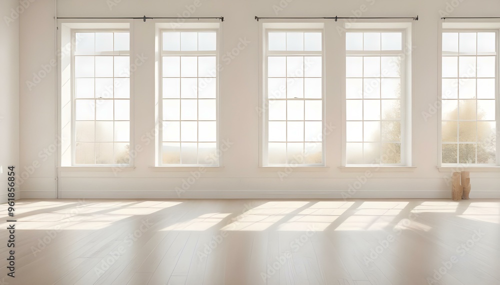 A bright and airy room with large windows, hardwood floors, and minimal decor. The room has a clean, modern aesthetic with a neutral color palette. A bright and airy room with large windows, hardwood floors, and minimal decor. The room has a clean, modern aesthetic with a neutral color palette.