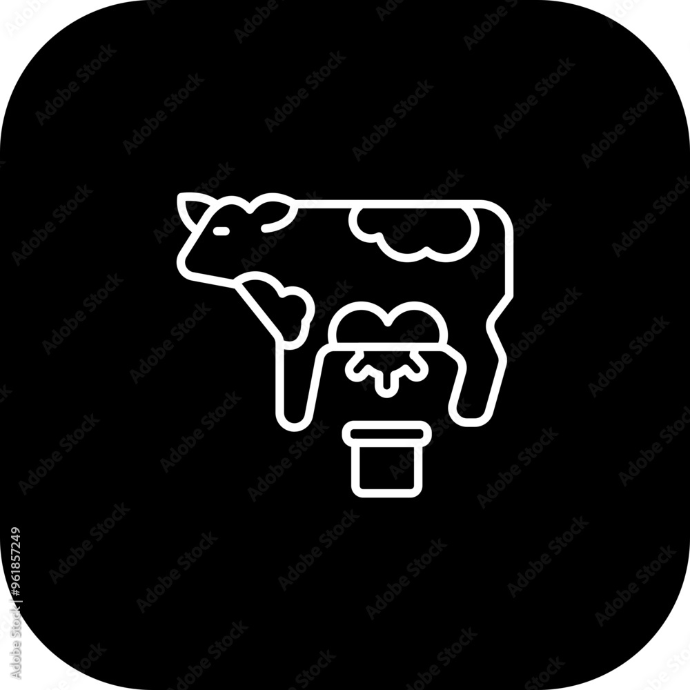 Milking Vector Icon Design Milking Vector Icon Design