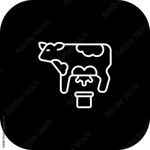 Milking Vector Icon Design