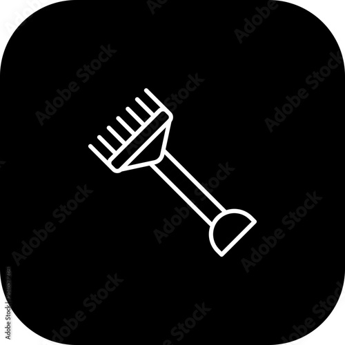 Rake Vector Icon Design