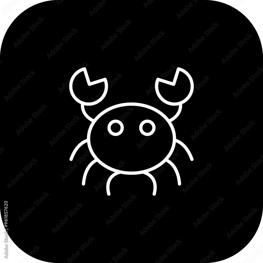 Crab Vector Icon Design Crab Vector Icon Design