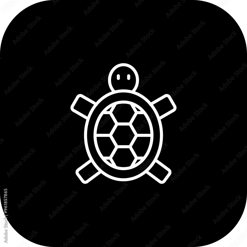 Obraz premium Turtle Vector Icon Design