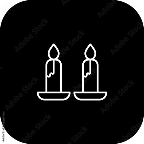 Candle Vector Icon Design