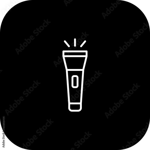 Flashlight Vector Icon Design