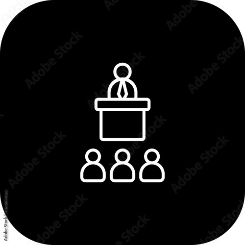 Conference Vector Icon Design