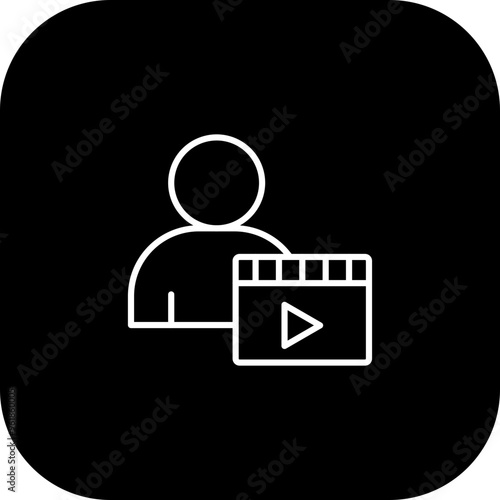 Actor Vector Icon Design