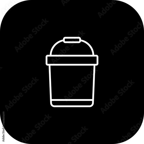Bucket Vector Icon Design