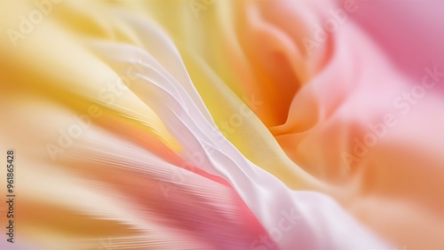 Abstract pastel soft colorful smooth blurred textured background off focus toned in yellow color