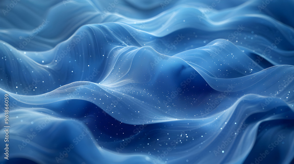 Abstract Blue 3D Background with Sparkling Texture Abstract Blue 3D Background with Sparkling Texture