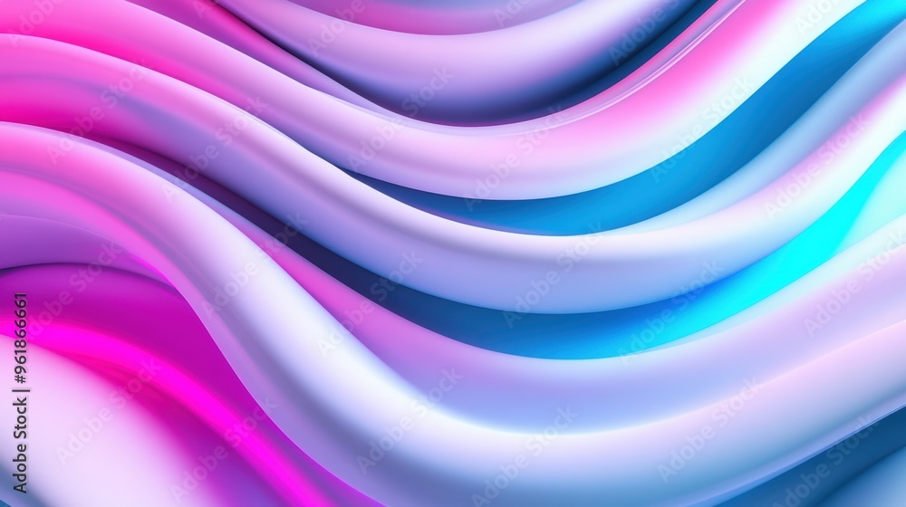 A close up of a colorful wavy background with blue and pink, AI A close up of a colorful wavy background with blue and pink, AI