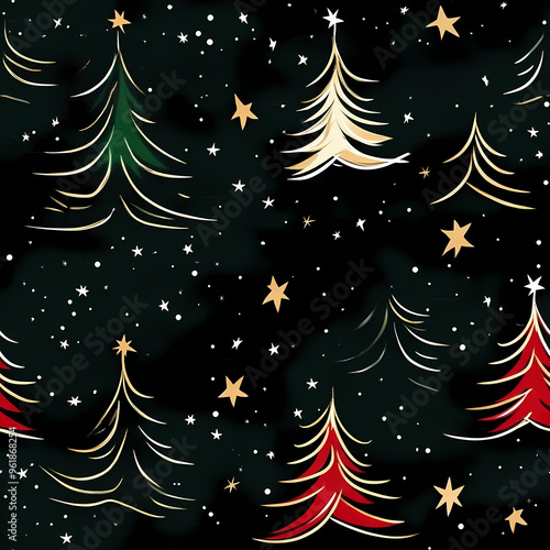 christmas themed background with repeatable pattern, seamless pattern backdrop photo