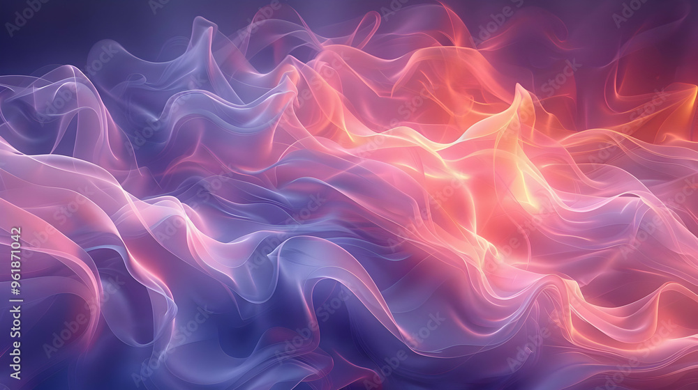 Abstract Background with Wavy Lines and Pink and Purple Color Scheme Abstract Background with Wavy Lines and Pink and Purple Color Scheme