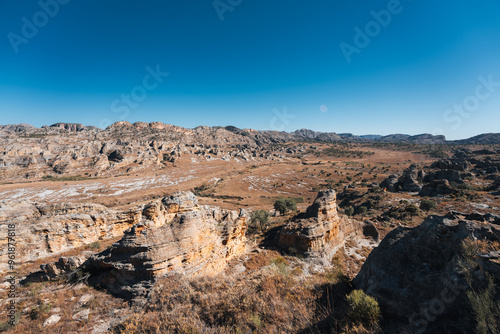 Obraz na płótnie Scenic rock formations in Isalo National Park, Madagascar w salonie