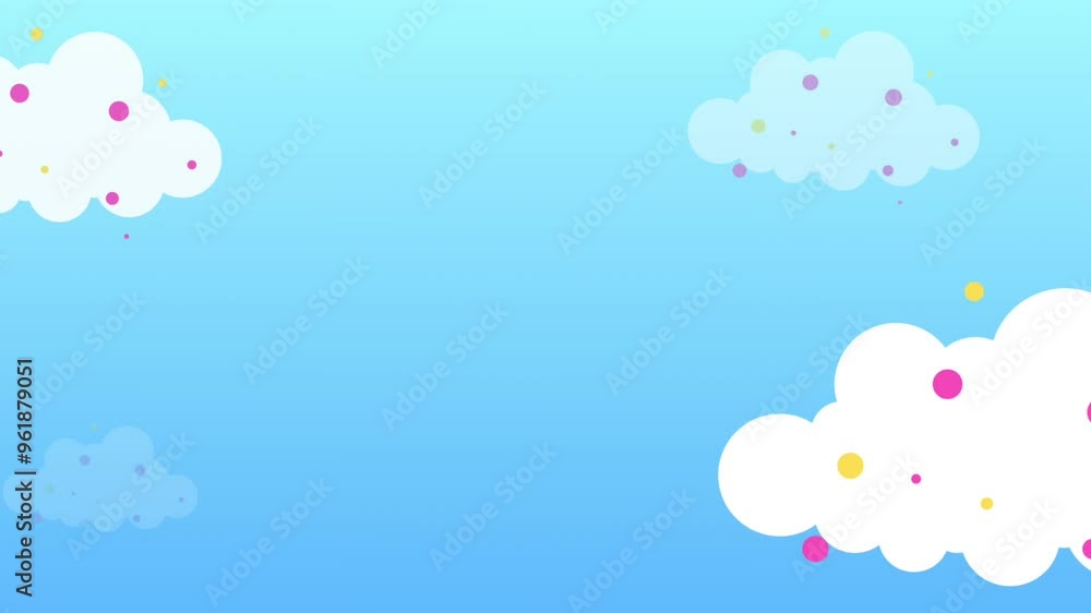 blue sky cute welcome intro present video blue sky cute welcome intro present video