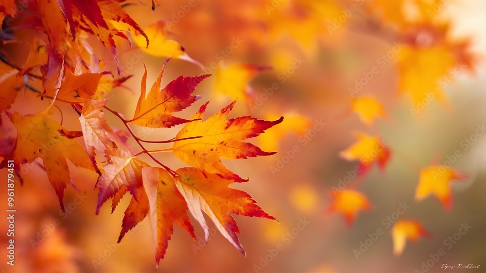 Close-up shot of beautiful autumnal leaves for background Close-up shot of beautiful autumnal leaves for background