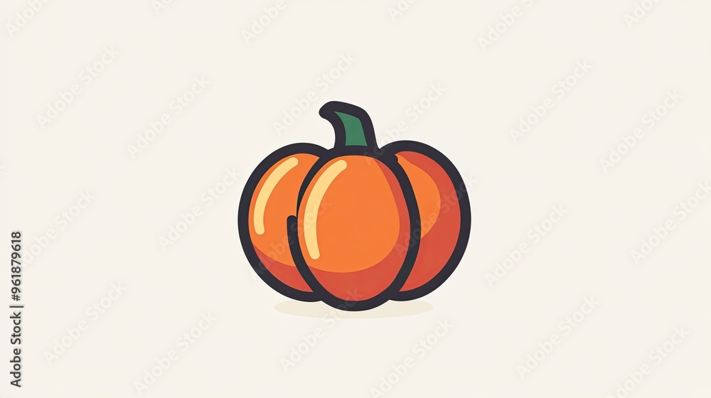 A pumpkin icon with a stem, symbolizing autumn harvests and vegetable gardening. A pumpkin icon with a stem, symbolizing autumn harvests and vegetable gardening.