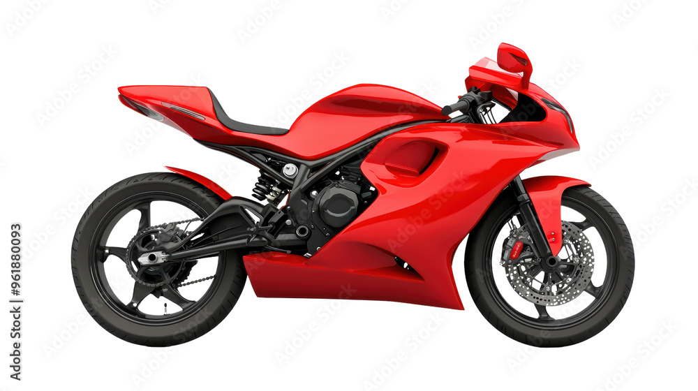 A sleek and powerful red motorcycle, gleaming under the sunlight, embodies speed, adventure, and freedom. A sleek and powerful red motorcycle, gleaming under the sunlight, embodies speed, adventure, and freedom.