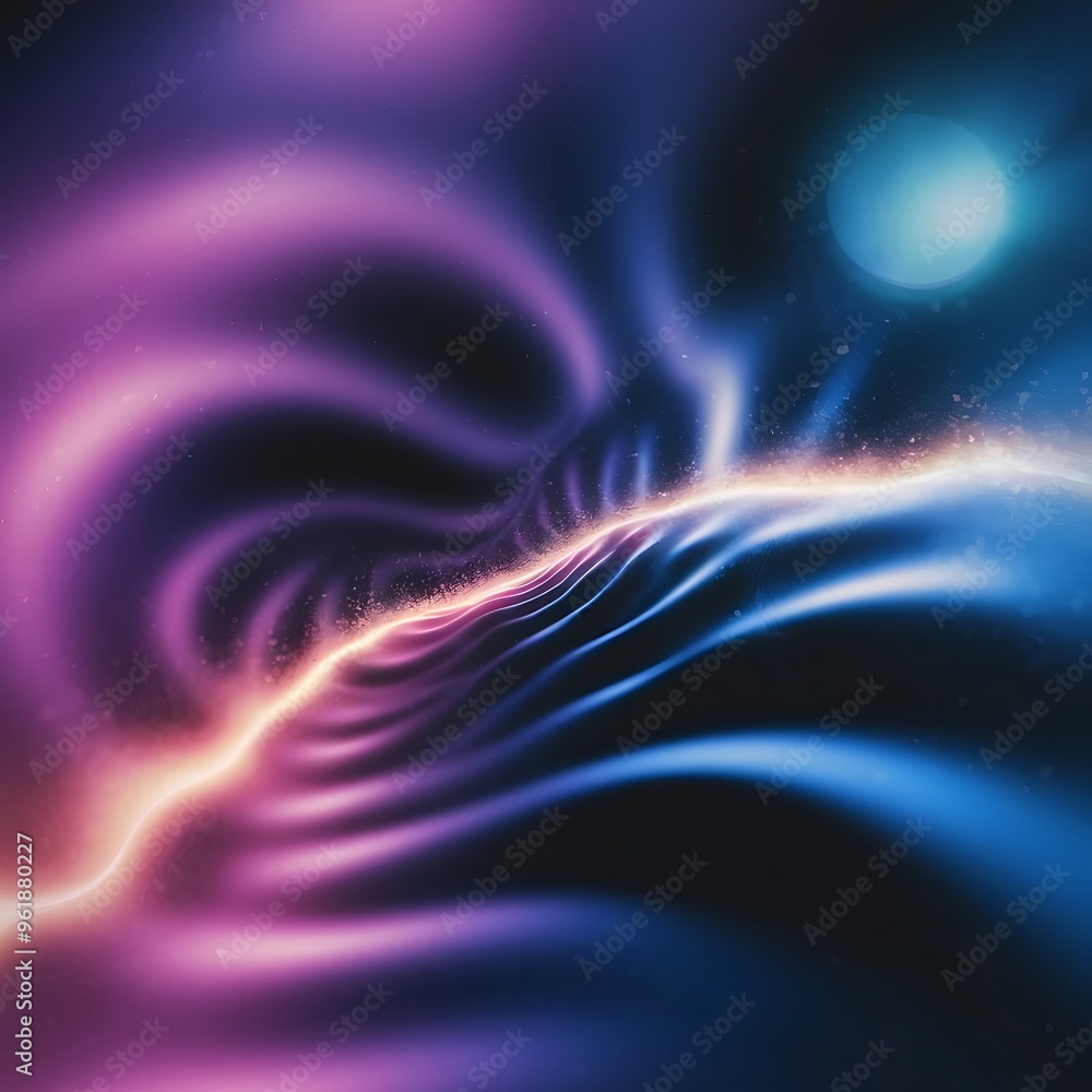 Blurred purple and blue color gradient. Glowing abstract background. Lens flare effect. Blurred purple and blue color gradient. Glowing abstract background. Lens flare effect.