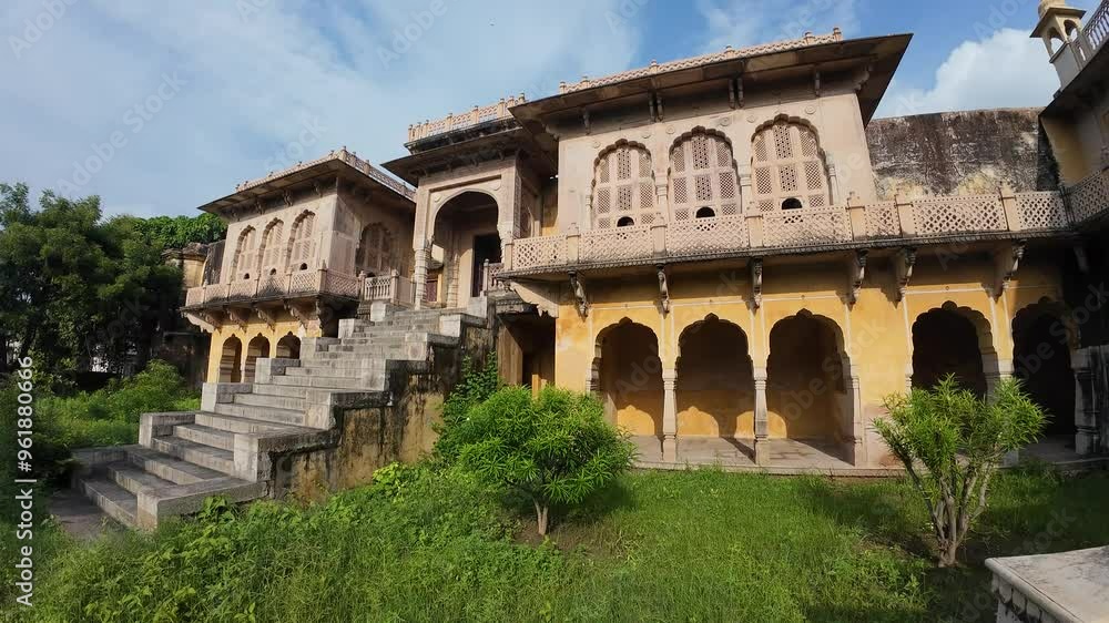 Maharaniyon Ki Chhatriyan, the archaeological site features traditional funeral monuments honoring royal women of the past. Maharaniyon Ki Chhatriyan, the archaeological site features traditional funeral monuments honoring royal women of the past.