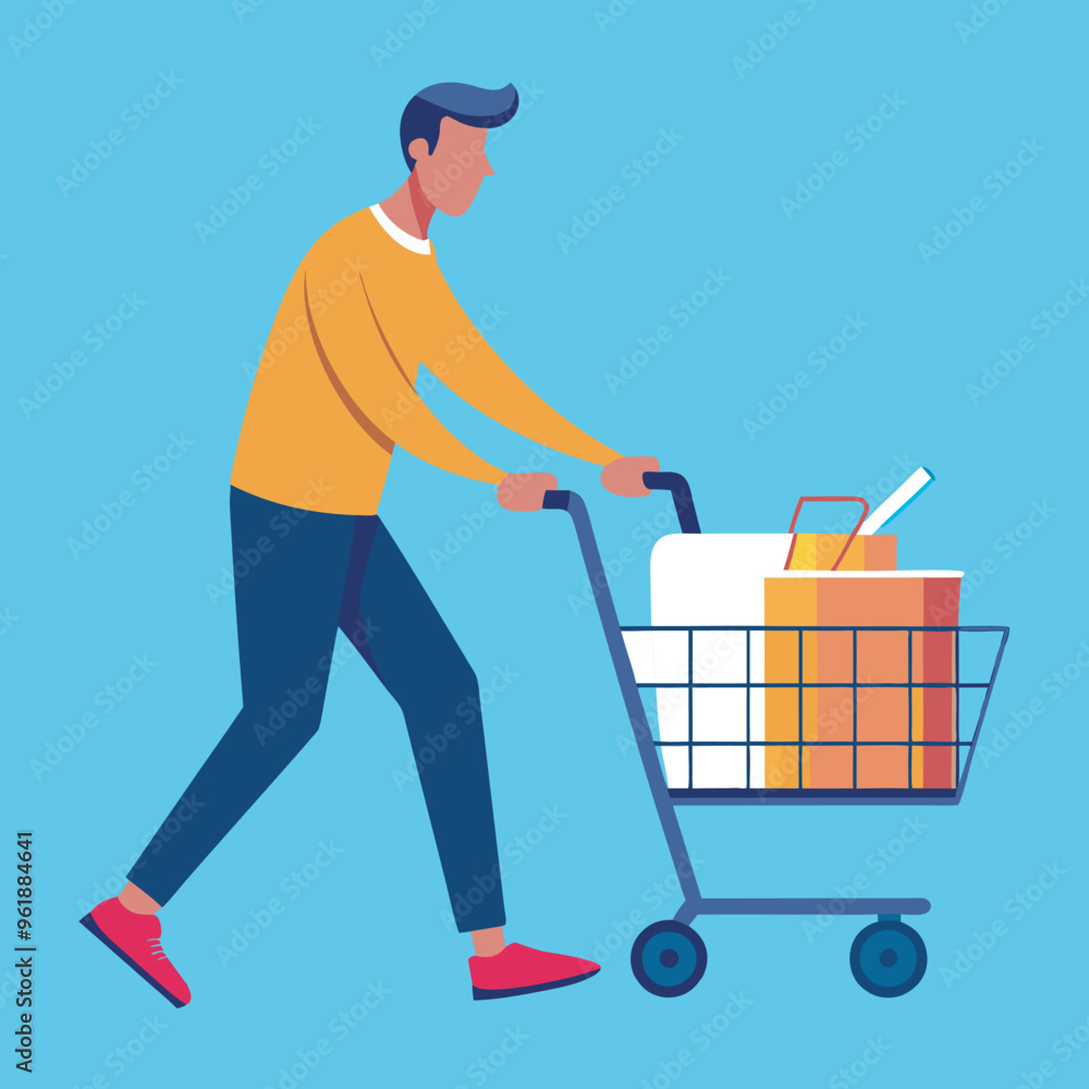 people in shopping purchase vector illustration people in shopping purchase vector illustration
