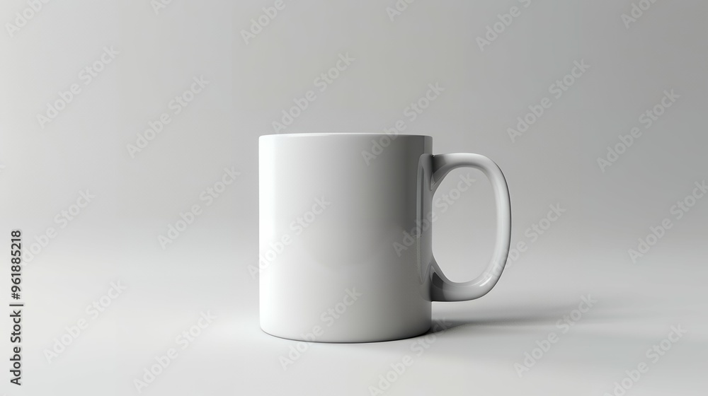 Close up of white tea mug mockup Coffee cup ceramic blank. isolated on white background Close up of white tea mug mockup Coffee cup ceramic blank. isolated on white background
