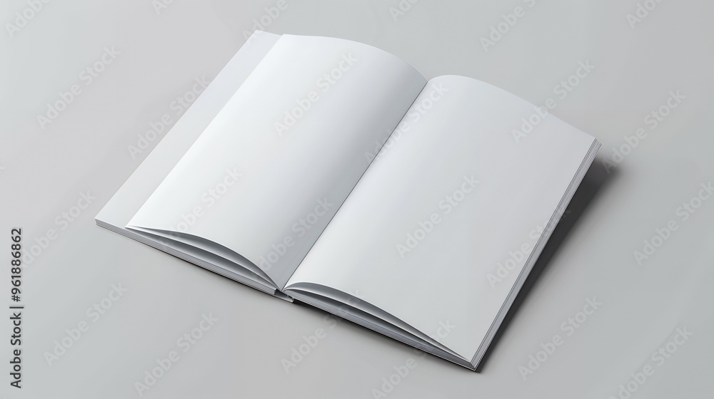 Blank brochure A4 white mockup Blank brochure A4 white mockup