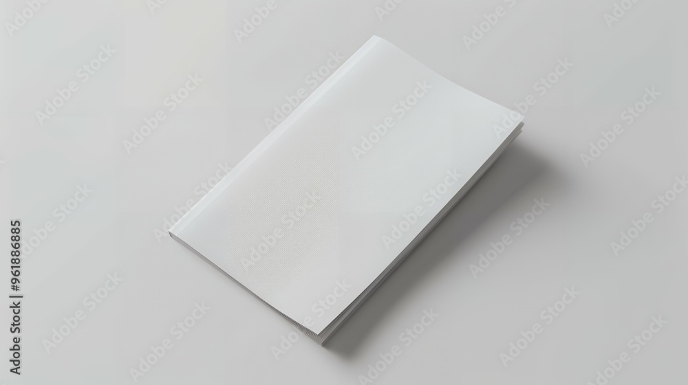 Blank brochure A4 white mockup Blank brochure A4 white mockup