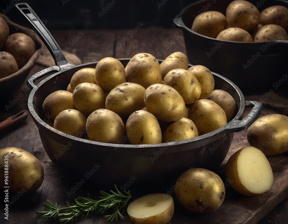 fresh potatoes picked from the field fresh potatoes picked from the field