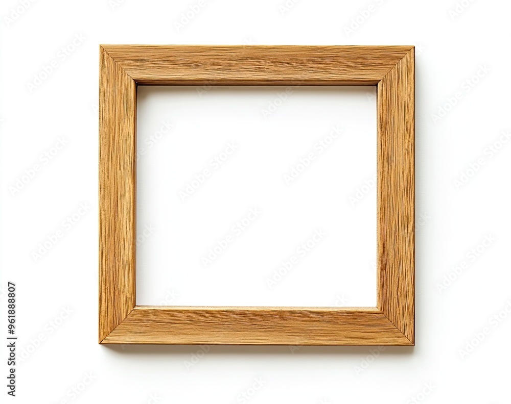 Empty Wooden Picture Frame Mockup Empty Wooden Picture Frame Mockup